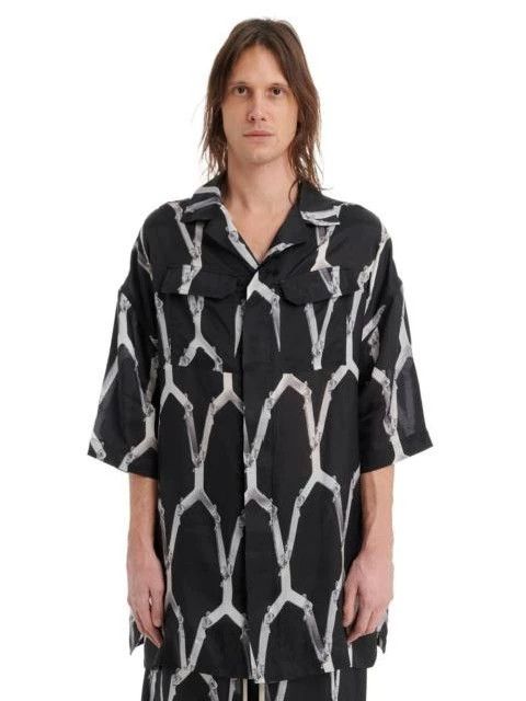 Rick Owens RickOwens Cuban Collar Short Sleeve Shirt - dmc Size US XL / EU 56 / 4 - 2 Thumbnail