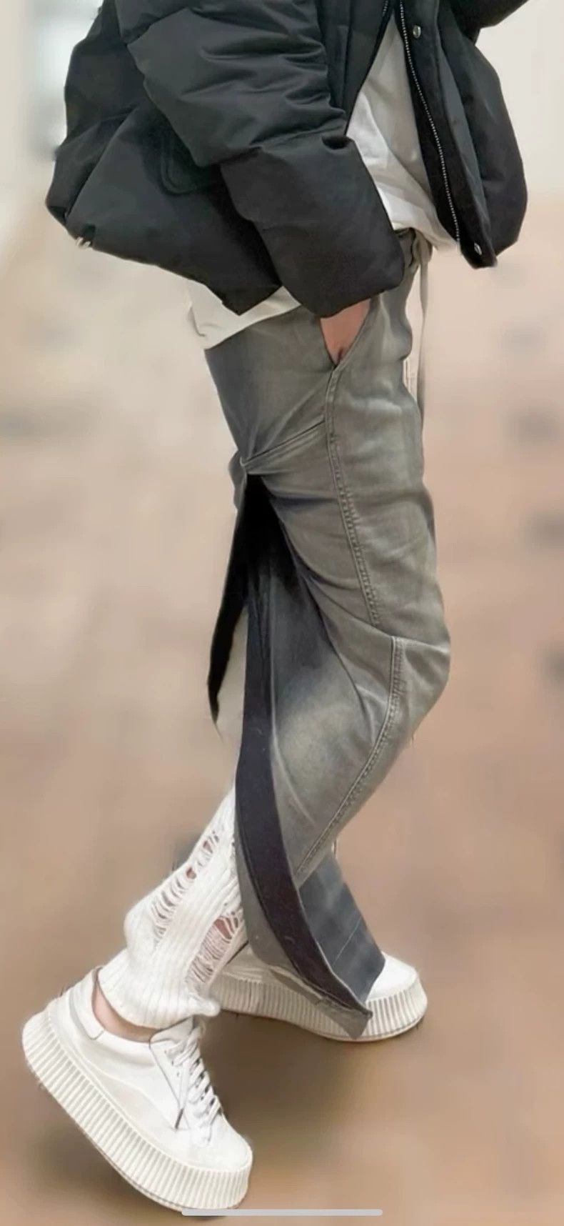 Rick Owens Rick Owens Denim Gradient Skirt - dmc Size US 28 / EU 44 - 7 Thumbnail