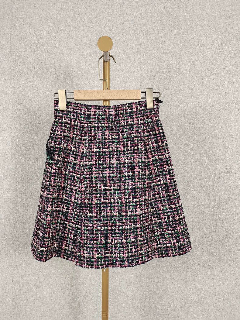 Chanel Chanel Tweed Midi Skirt Size 34 - dmc Size US 34 / EU 50 - 2 Thumbnail