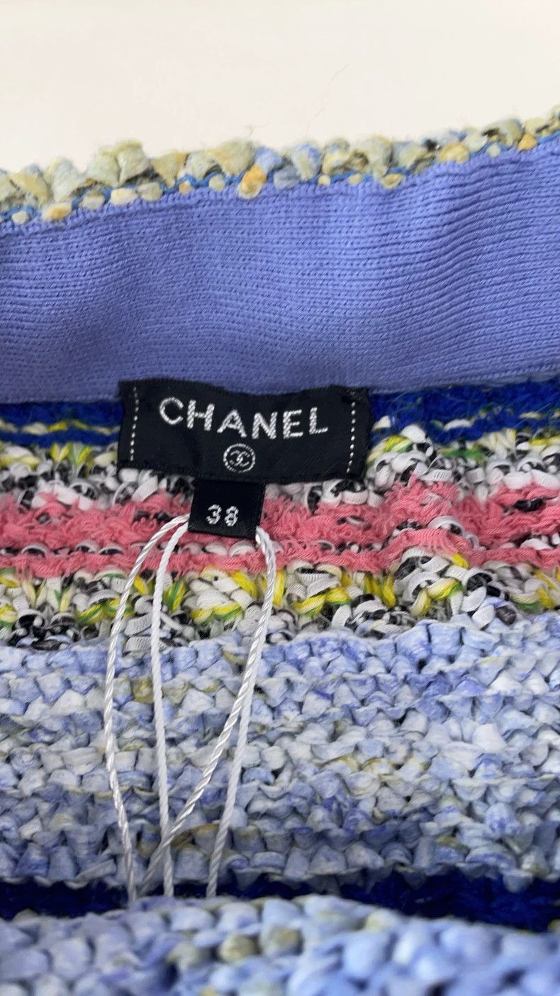 Chanel Chanel Colorful Woven Knit Skirt - dmc Size US 38 / EU 54 - 3 Thumbnail