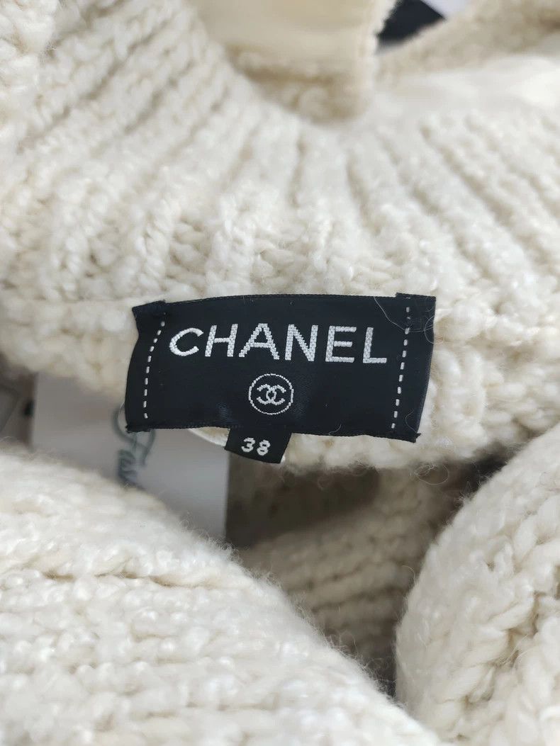 Chanel Chanel Double C Button Cable Knit Coat - dmc Size US M / EU 48-50 / 2 - 3 Thumbnail