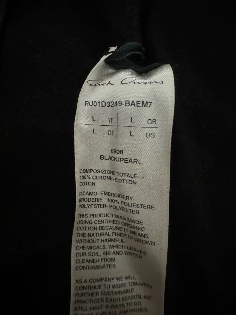 Rick Owens Rick Owens Black Pharaoh Embroidered T-shirt - dmc Size US L / EU 52-54 / 3 - 5 Thumbnail