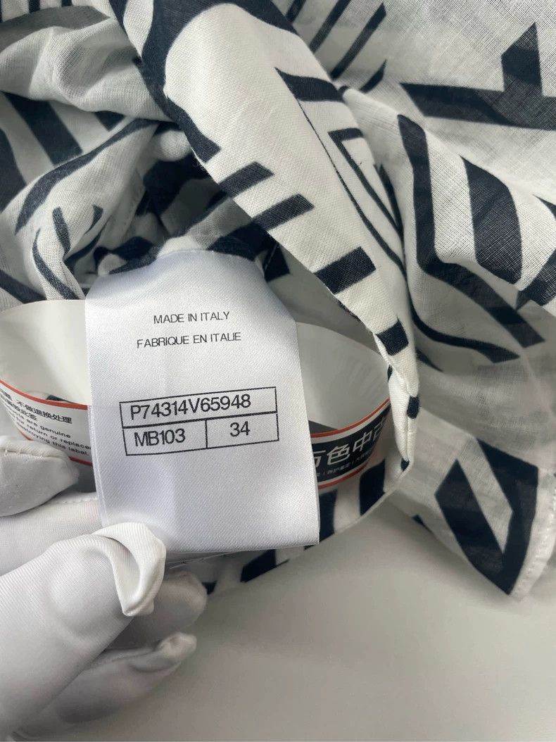 Chanel Chanel Black White Star Stripe Shirt - dmc Size US XS / EU 42 / 0 - 4 Thumbnail