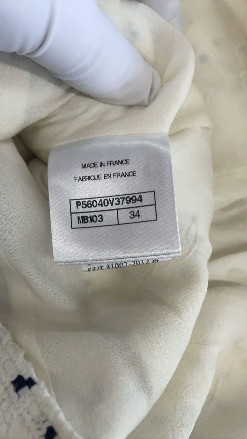 Chanel Chanel White Tweed Jacket Size 34 - dmc Size US XS / EU 42 / 0 - 4 Thumbnail