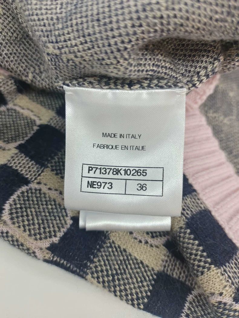 Chanel Chanel Short Sleeve Checkered Dress - dmc Size US 36 / EU 52 - 4 Thumbnail