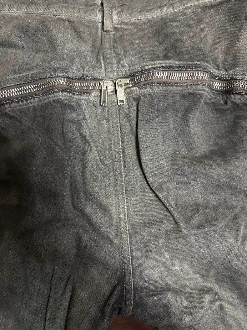 Rick Owens Drkshdw Rick Owens Drkshdw Banana Zip Jeans - dmc Size US 31 - 3 Thumbnail