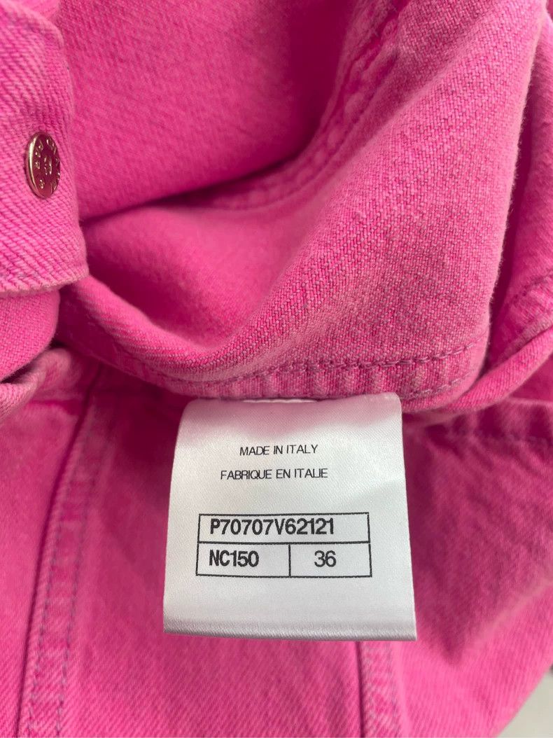 Chanel Chanel Pink Denim Jacket Size 36 - dmc Size US S / EU 44-46 / 1 - 4 Thumbnail