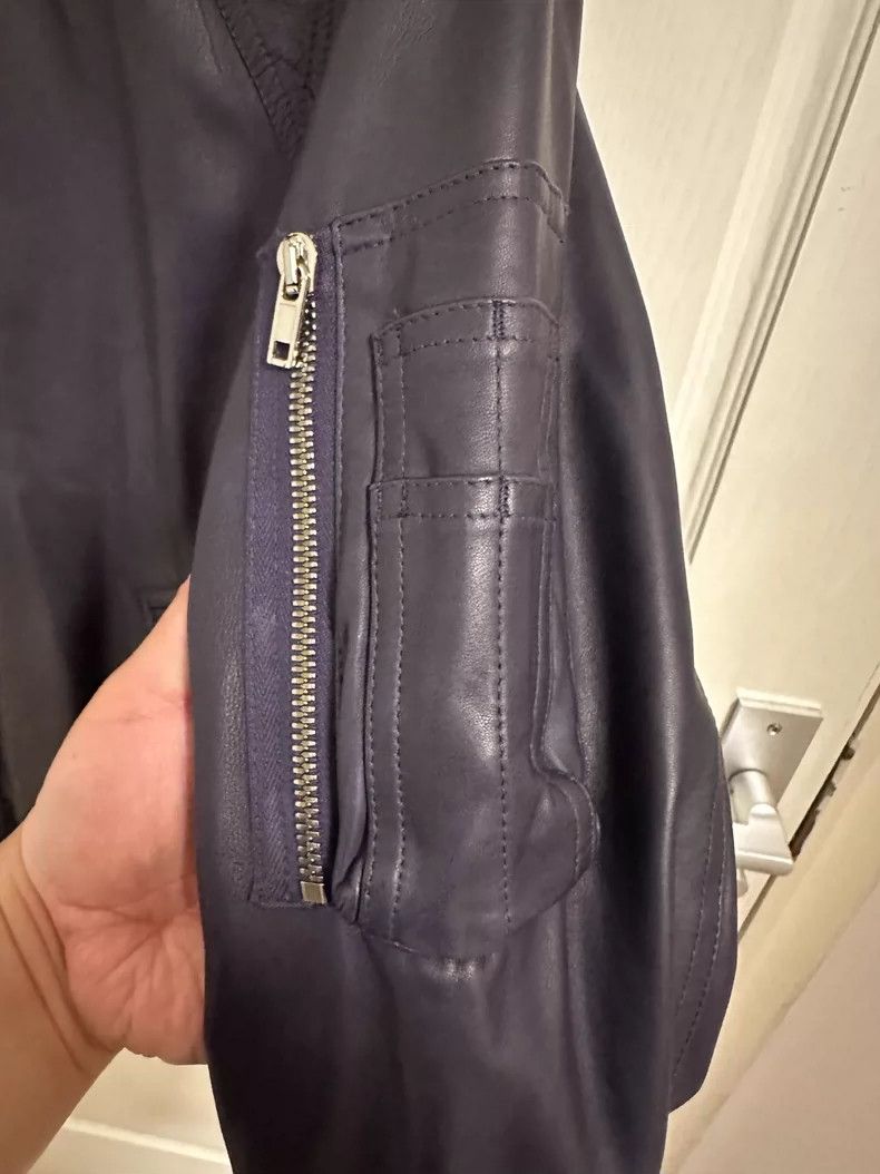 Rick Owens Rick Owens MA1 Lambskin Leather Jacket - dmc Size US L / EU 52-54 / 3 - 3 Thumbnail