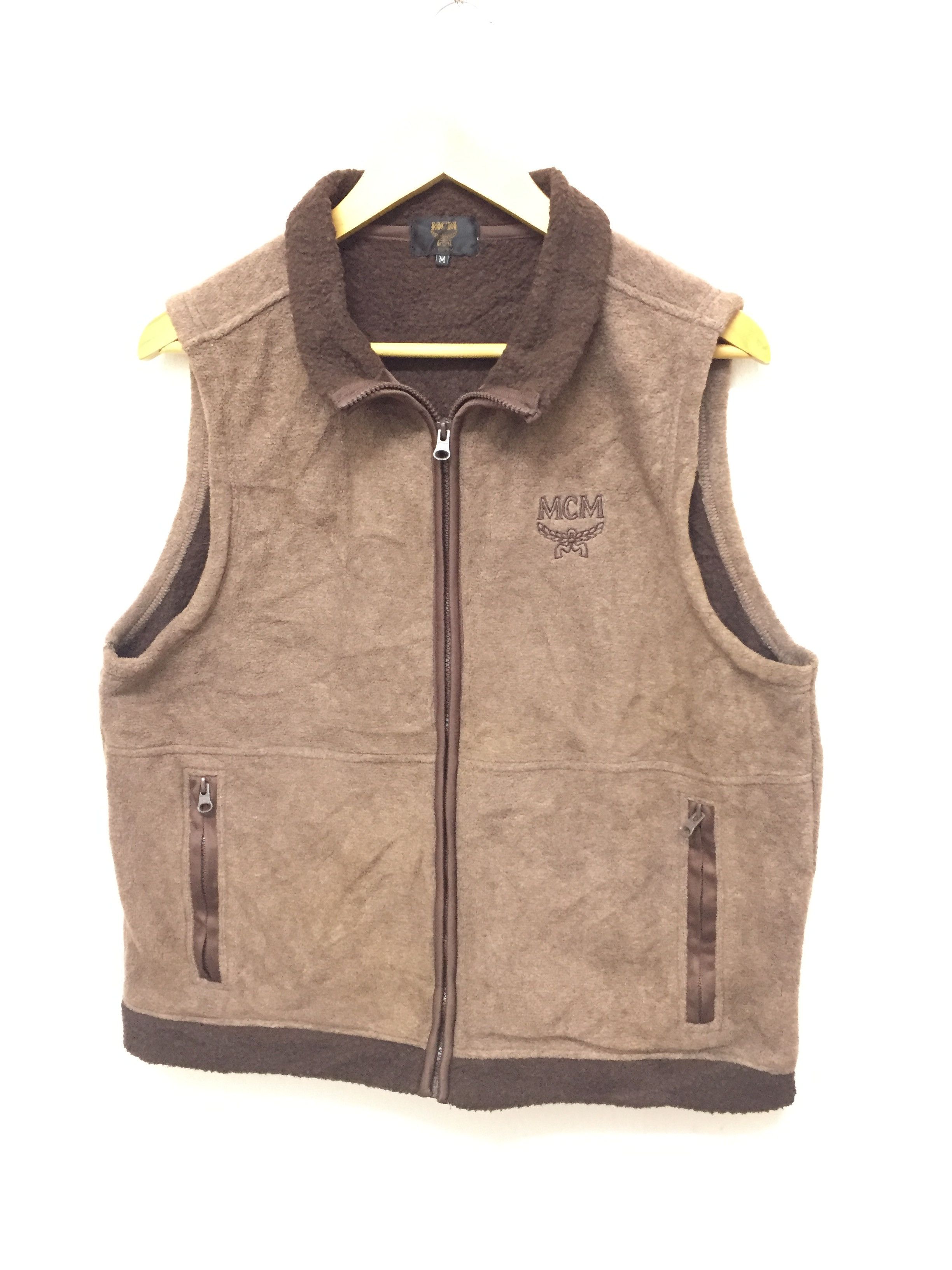 MCM Vintage MCM Fleece Sherpa embroidered vest jacket Size US M / EU 48-50 / 2 - 1 Thumbnail