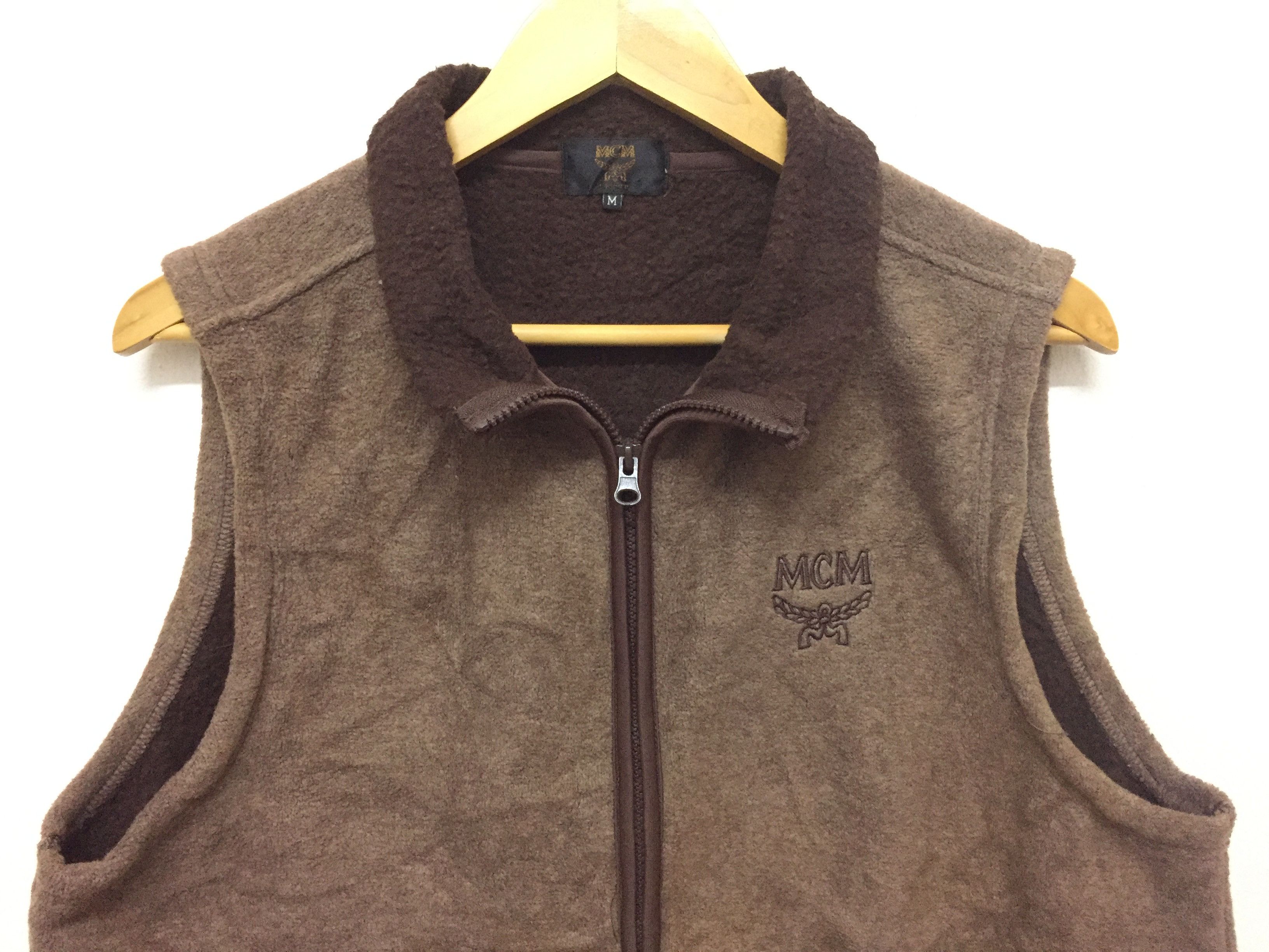 MCM Vintage MCM Fleece Sherpa embroidered vest jacket Size US M / EU 48-50 / 2 - 3 Thumbnail