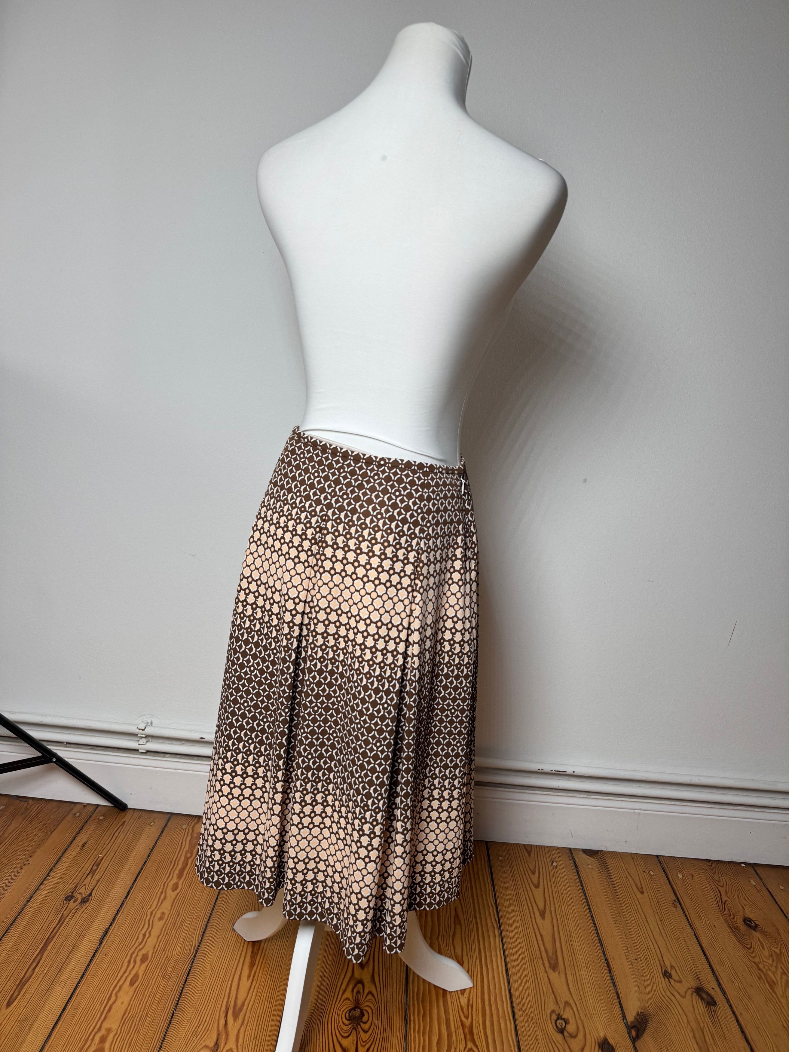 Courreges Vintage Skirt Black Brown 38/M Size 27" / US 4 / IT 40 - 3 Thumbnail