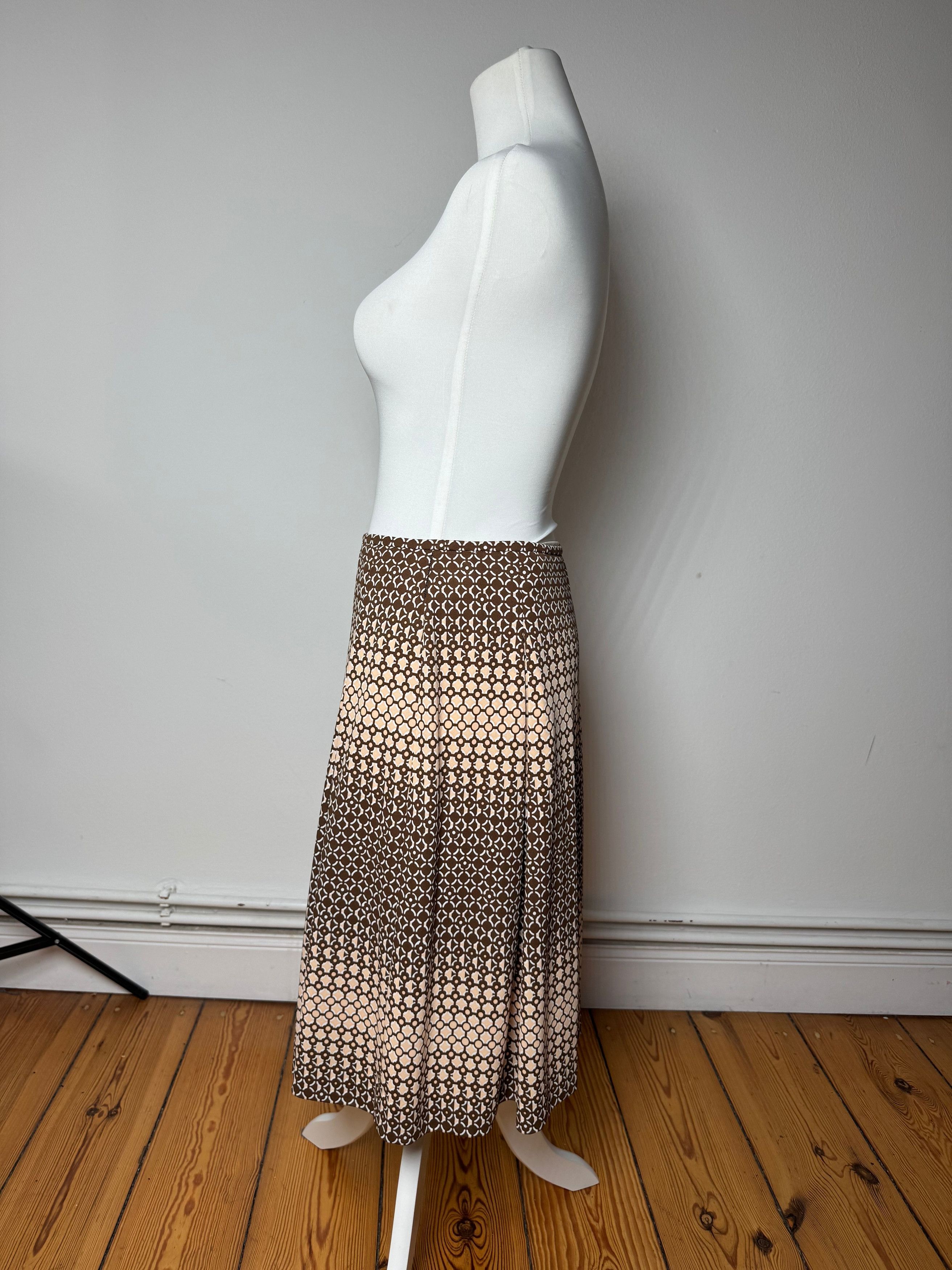 Courreges Vintage Skirt Black Brown 38/M Size 27" / US 4 / IT 40 - 2 Thumbnail