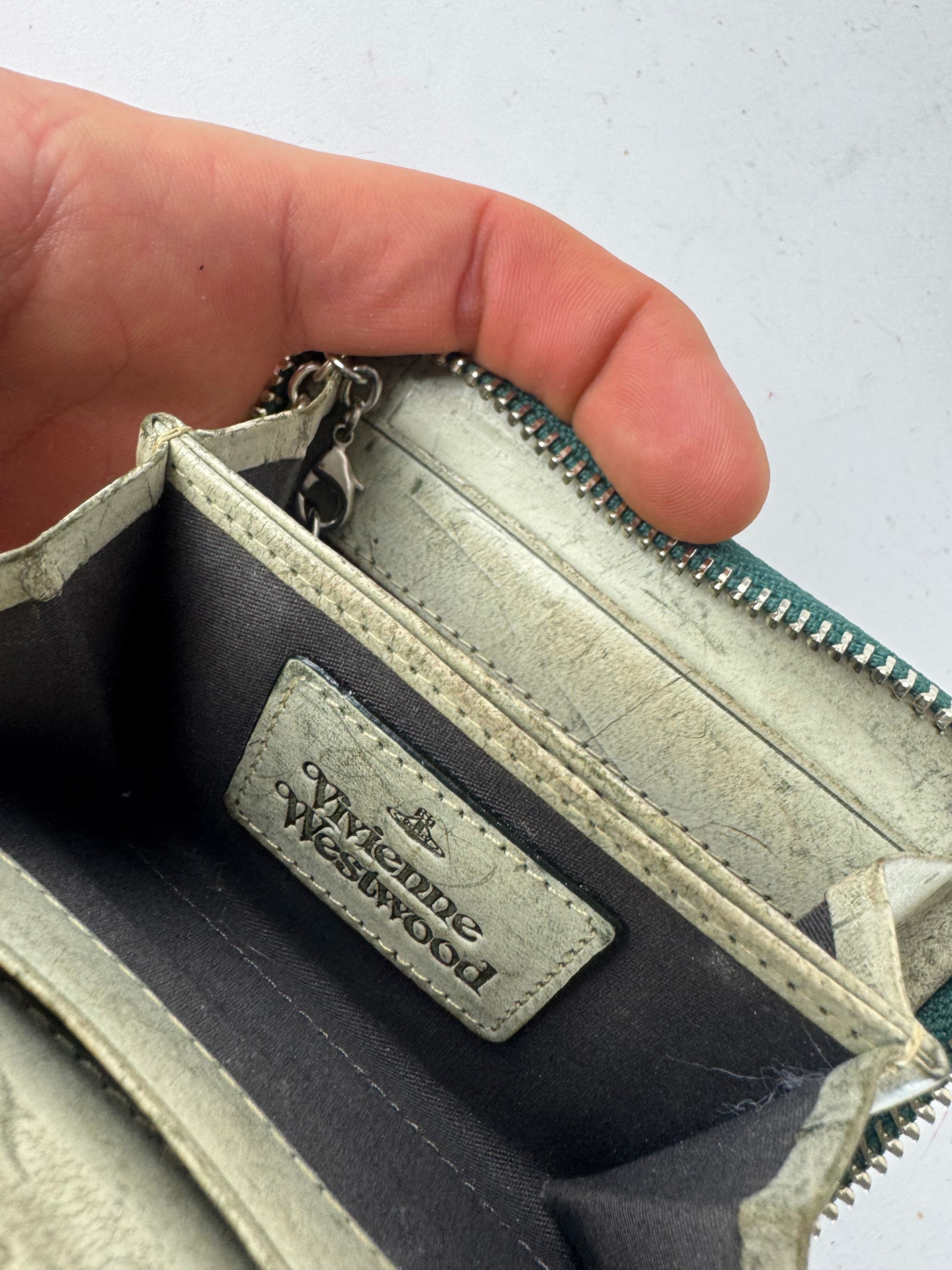 Vivienne Westwood Vintage Leather Card Holder Silver Size ONE SIZE - 4 Thumbnail