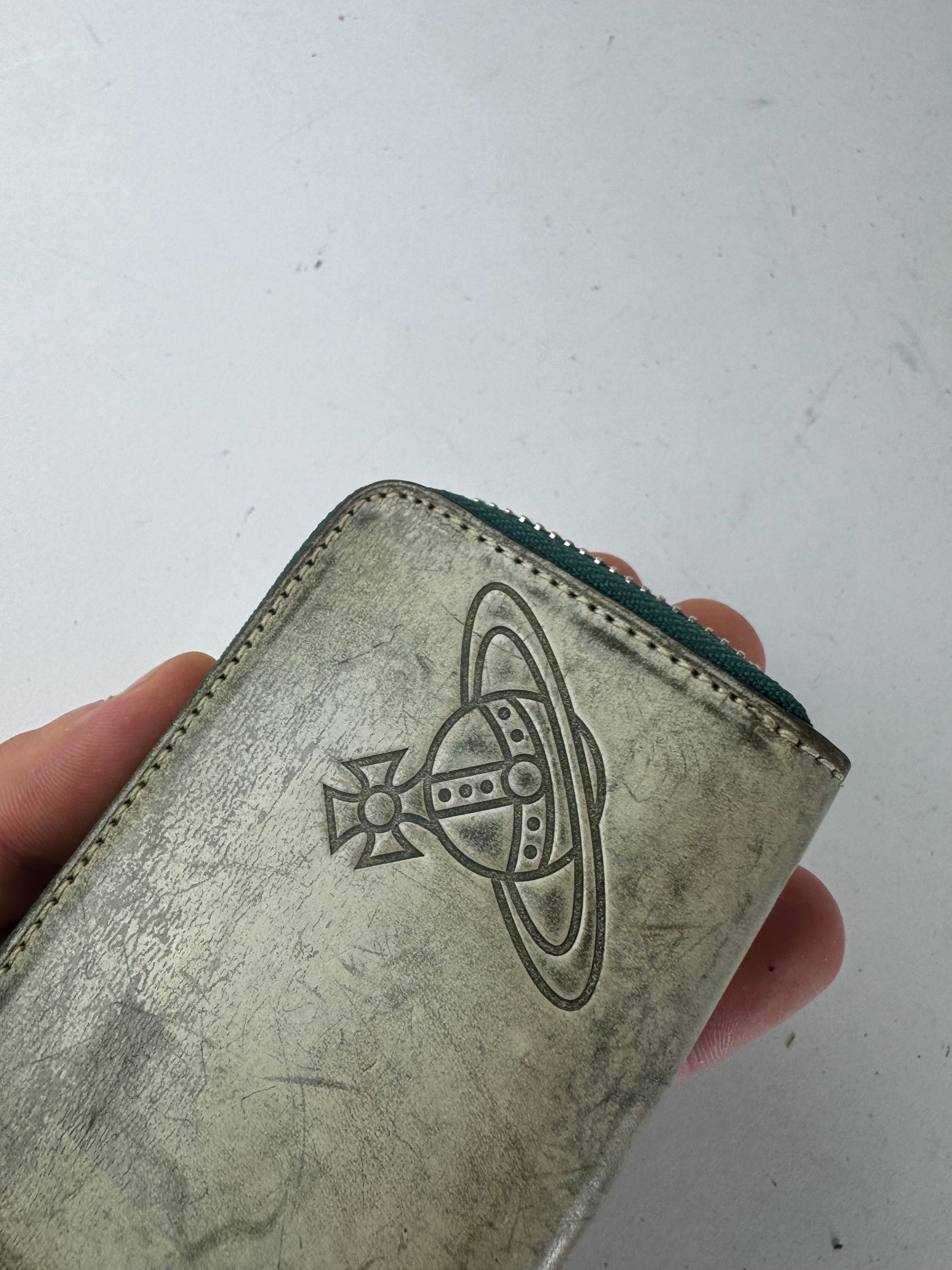 Vivienne Westwood Vintage Leather Card Holder Silver Size ONE SIZE - 3 Thumbnail