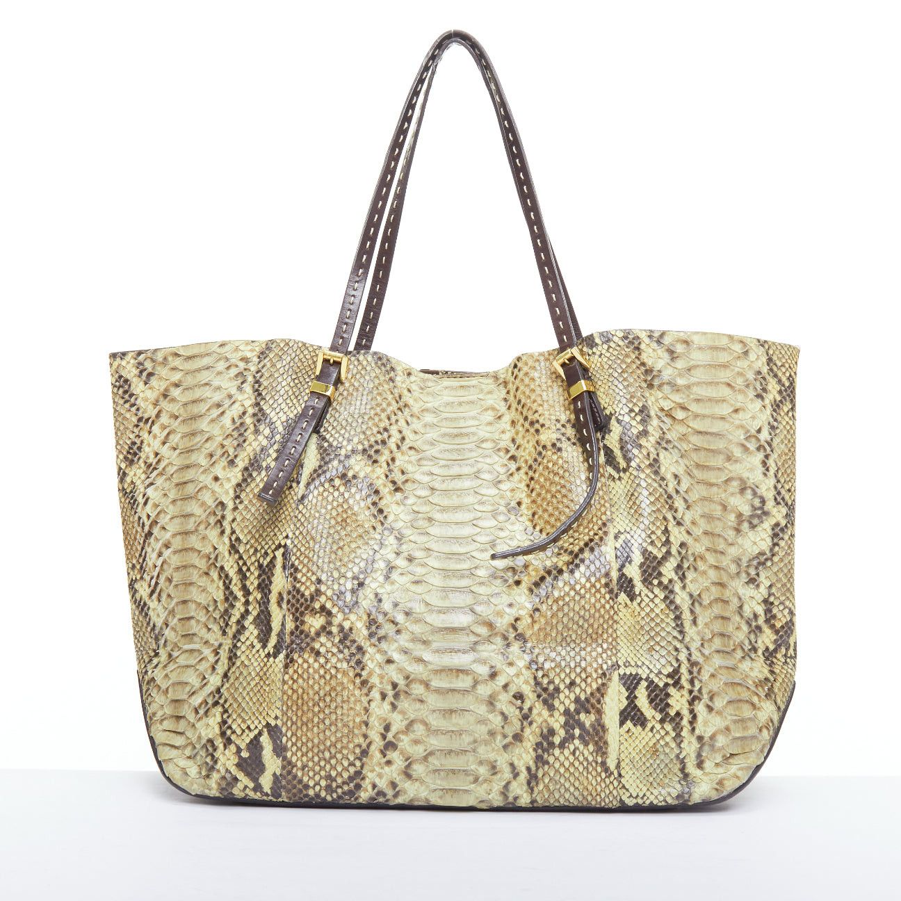 Michael Kors MICHAEL KORS COLLECTION Gia beige natural scaled leather tote bag Size ONE SIZE - 5 Thumbnail