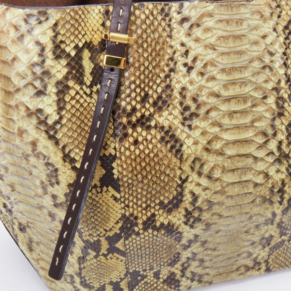 Michael Kors MICHAEL KORS COLLECTION Gia beige natural scaled leather tote bag Size ONE SIZE - 8 Thumbnail