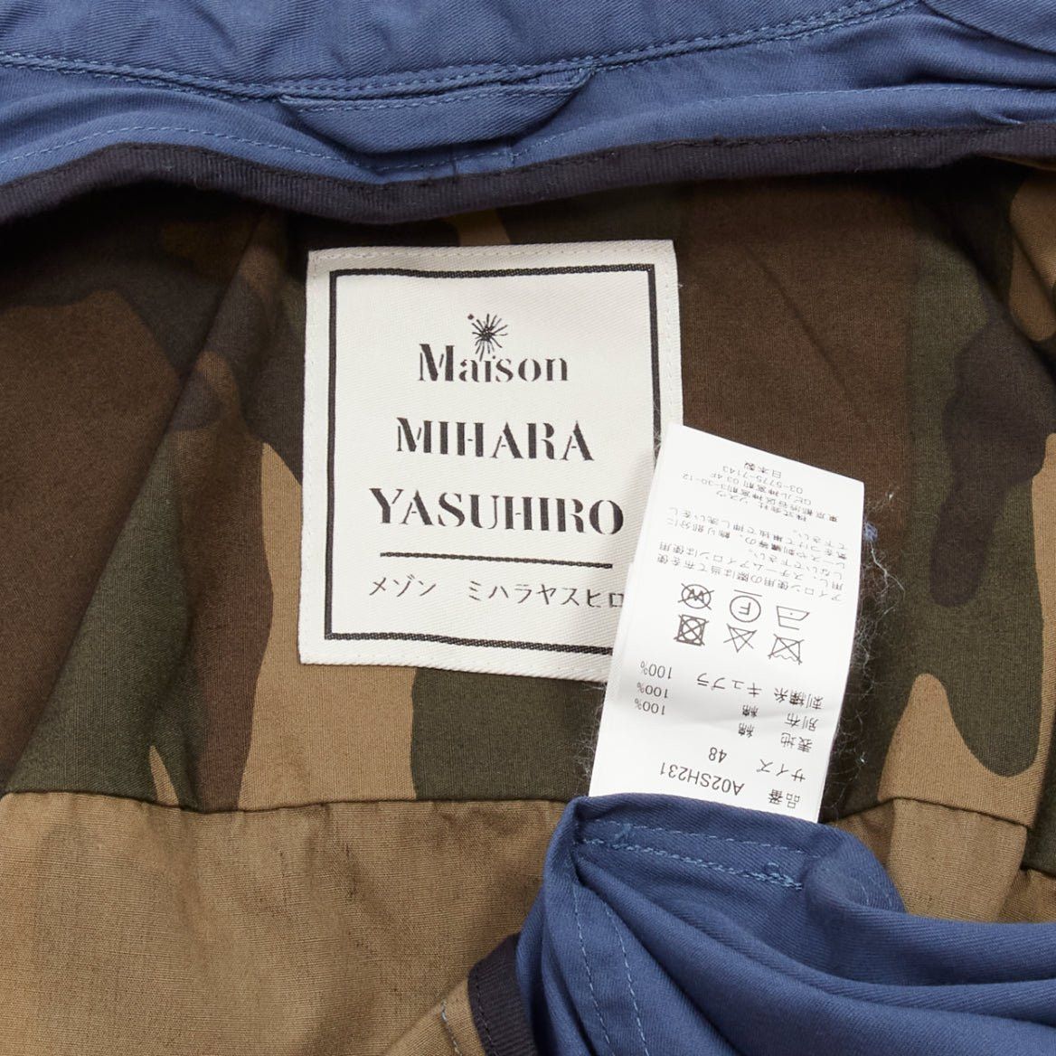 Maison MIHARA YASUHIRO MIHARA YASUHIRO blue navy vintage badge 2-in-1 hybrid shirt IT48 M Size US M / EU 48-50 / 2 - 13 Thumbnail
