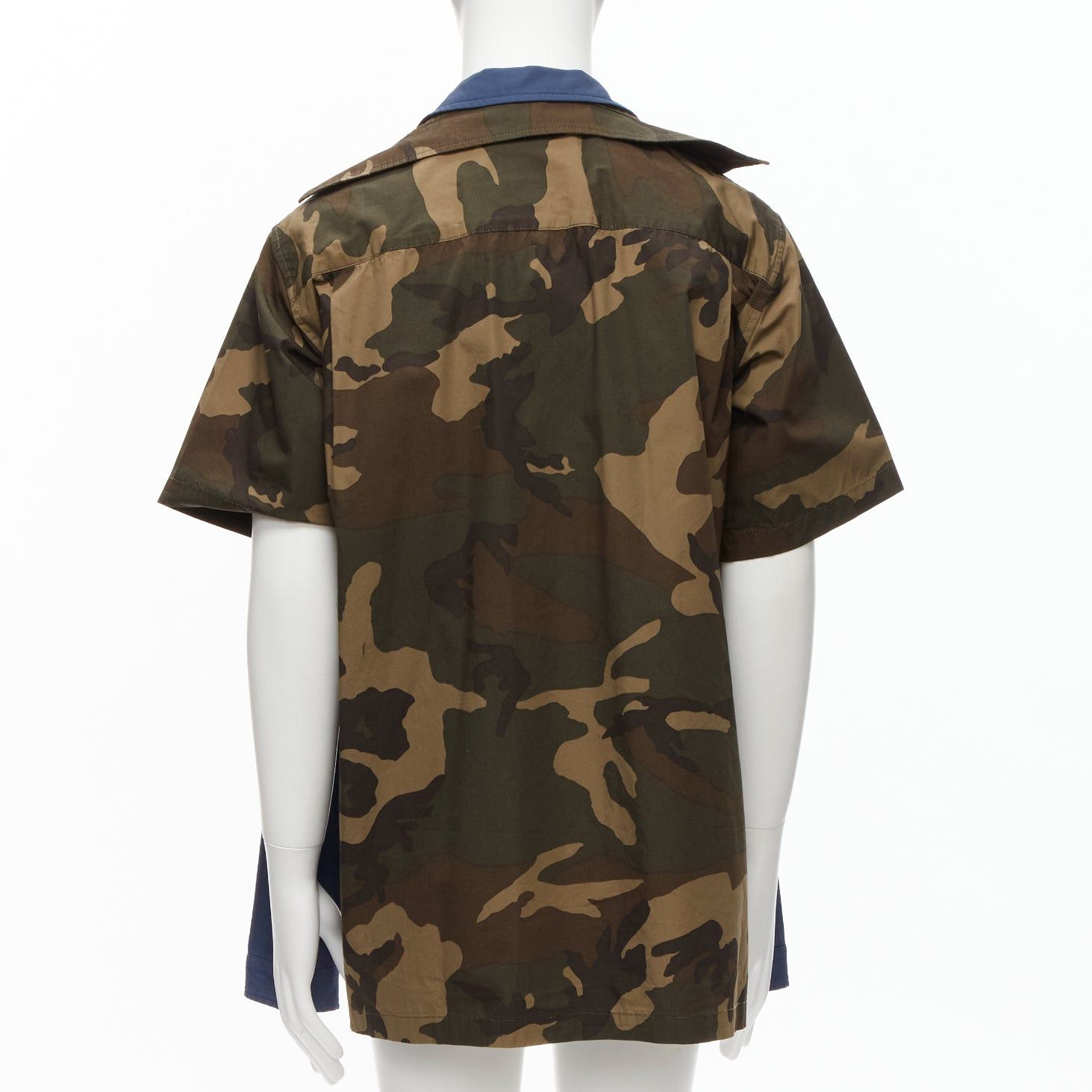 Maison MIHARA YASUHIRO MIHARA YASUHIRO blue navy vintage badge 2-in-1 hybrid shirt IT48 M Size US M / EU 48-50 / 2 - 9 Thumbnail