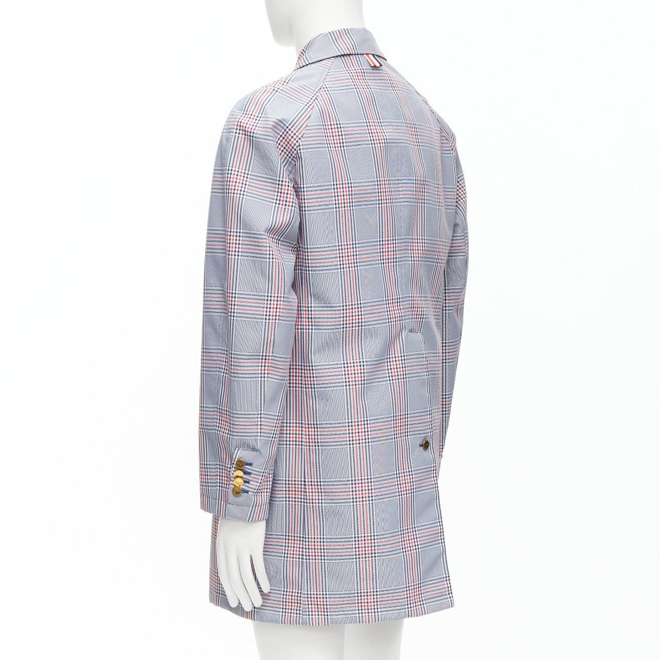 Thom Browne THOM BROWNE Reversible navy blue classic check gold buttons overcoat JP2 M Size US M / EU 48-50 / 2 - 10 Thumbnail