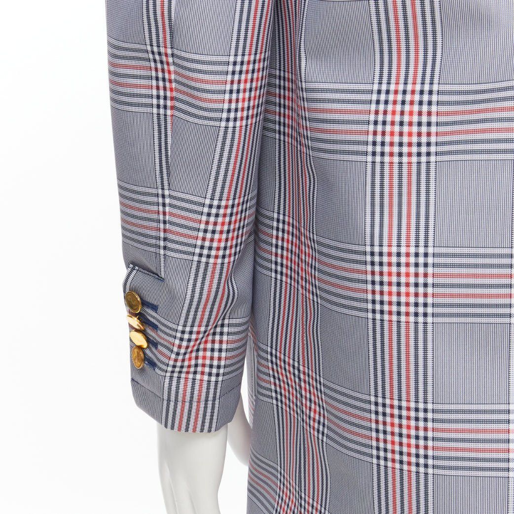 Thom Browne THOM BROWNE Reversible navy blue classic check gold buttons overcoat JP2 M Size US M / EU 48-50 / 2 - 13 Thumbnail