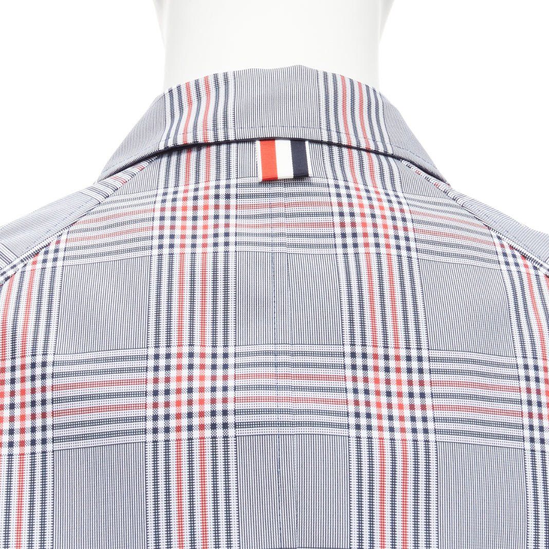 Thom Browne THOM BROWNE Reversible navy blue classic check gold buttons overcoat JP2 M Size US M / EU 48-50 / 2 - 12 Thumbnail