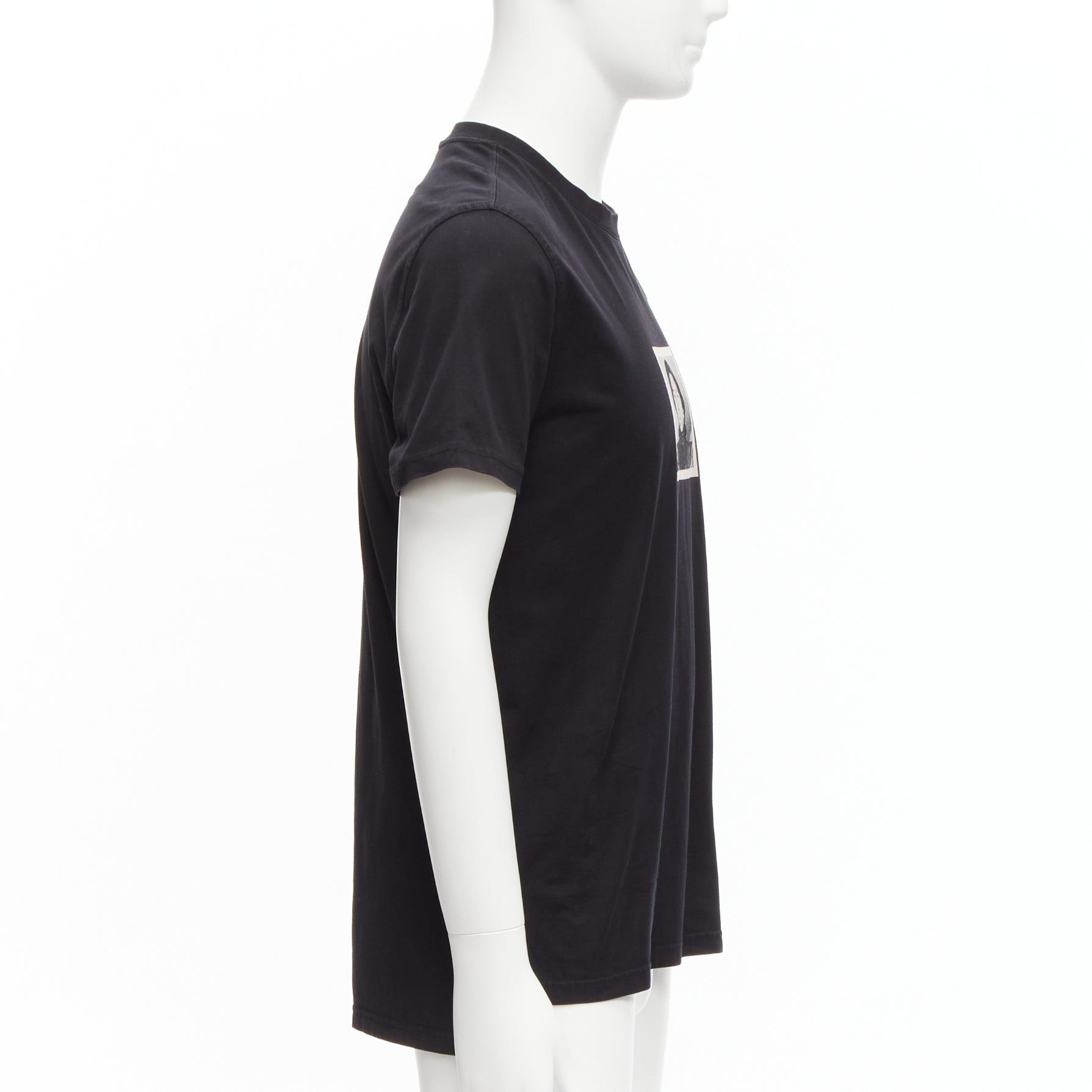 Givenchy GIVENCHY black cotton women portrait print crew neck tshirt M Size US M / EU 48-50 / 2 - 4 Thumbnail