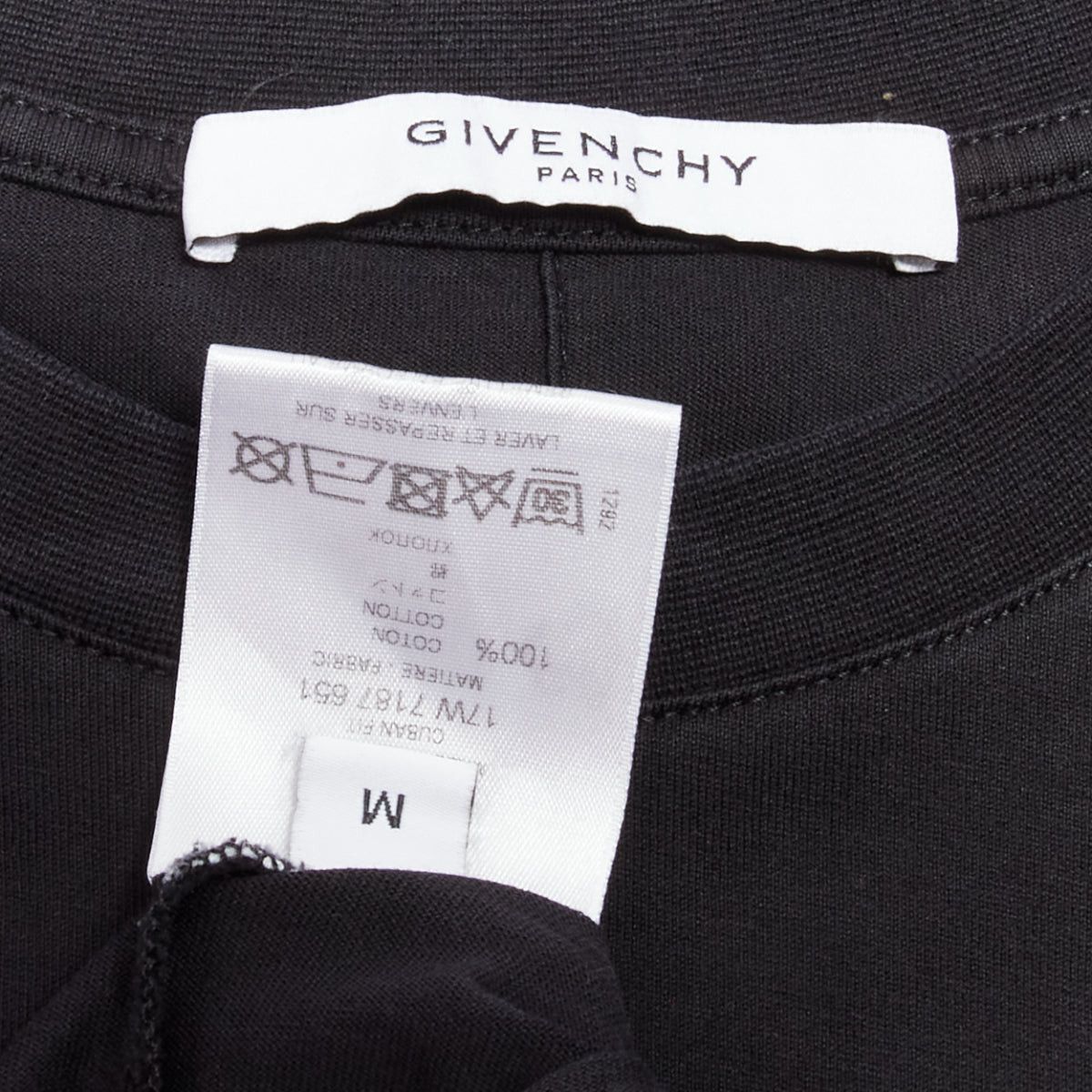 Givenchy GIVENCHY black cotton women portrait print crew neck tshirt M Size US M / EU 48-50 / 2 - 8 Thumbnail