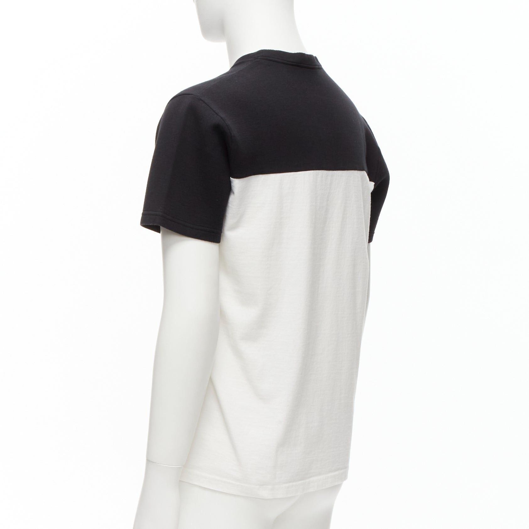 Marni MARNI white black cotton blend abstract portrait print colorblock boxy top IT48 M Size US M / EU 48-50 / 2 - 6 Thumbnail
