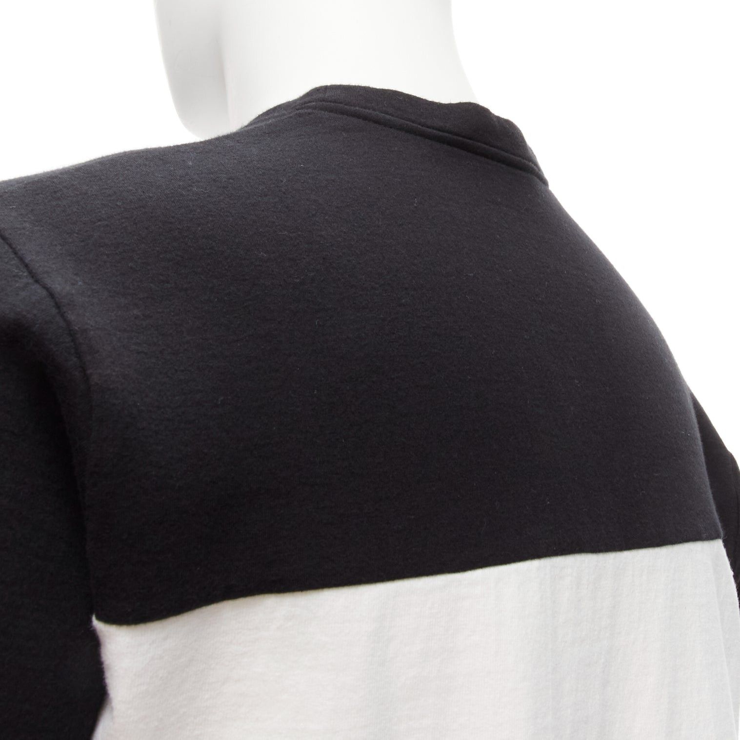 Marni MARNI white black cotton blend abstract portrait print colorblock boxy top IT48 M Size US M / EU 48-50 / 2 - 7 Thumbnail