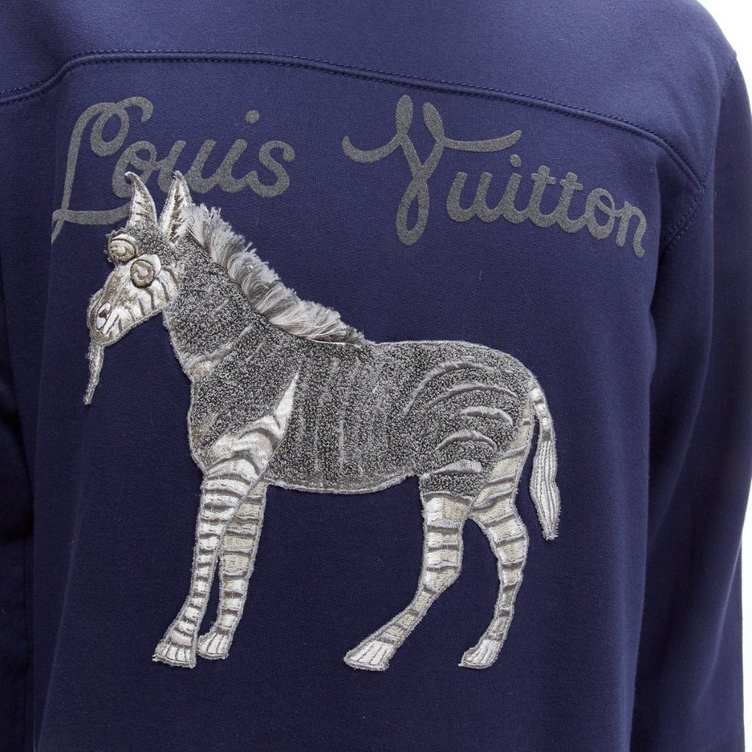 Louis Vuitton LOUIS VUITTON Chapman Brothers navy cotton LV logo horse embroidery sweater M Size US M / EU 48-50 / 2 - 7 Thumbnail