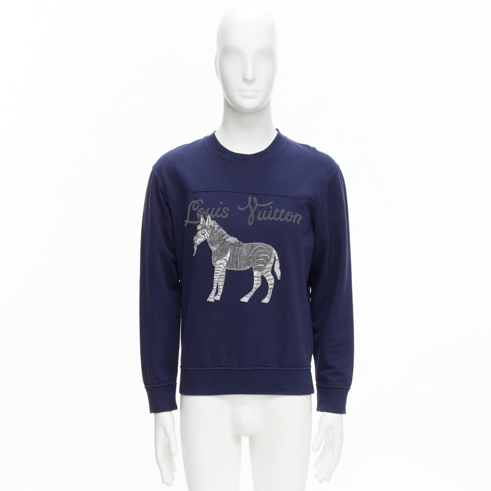 Louis Vuitton LOUIS VUITTON Chapman Brothers navy cotton LV logo horse embroidery sweater M Size US M / EU 48-50 / 2 - 9 Thumbnail