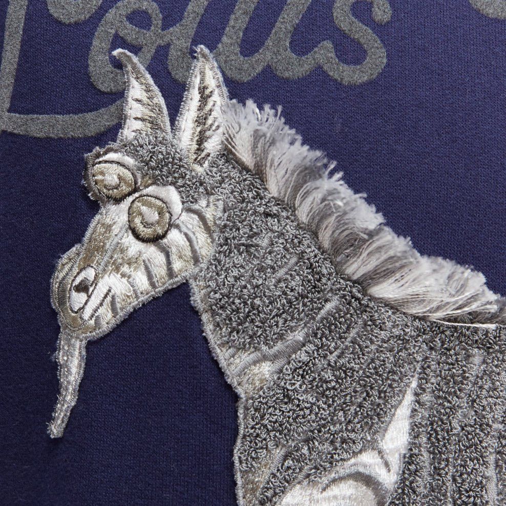 Louis Vuitton LOUIS VUITTON Chapman Brothers navy cotton LV logo horse embroidery sweater M Size US M / EU 48-50 / 2 - 2 Thumbnail