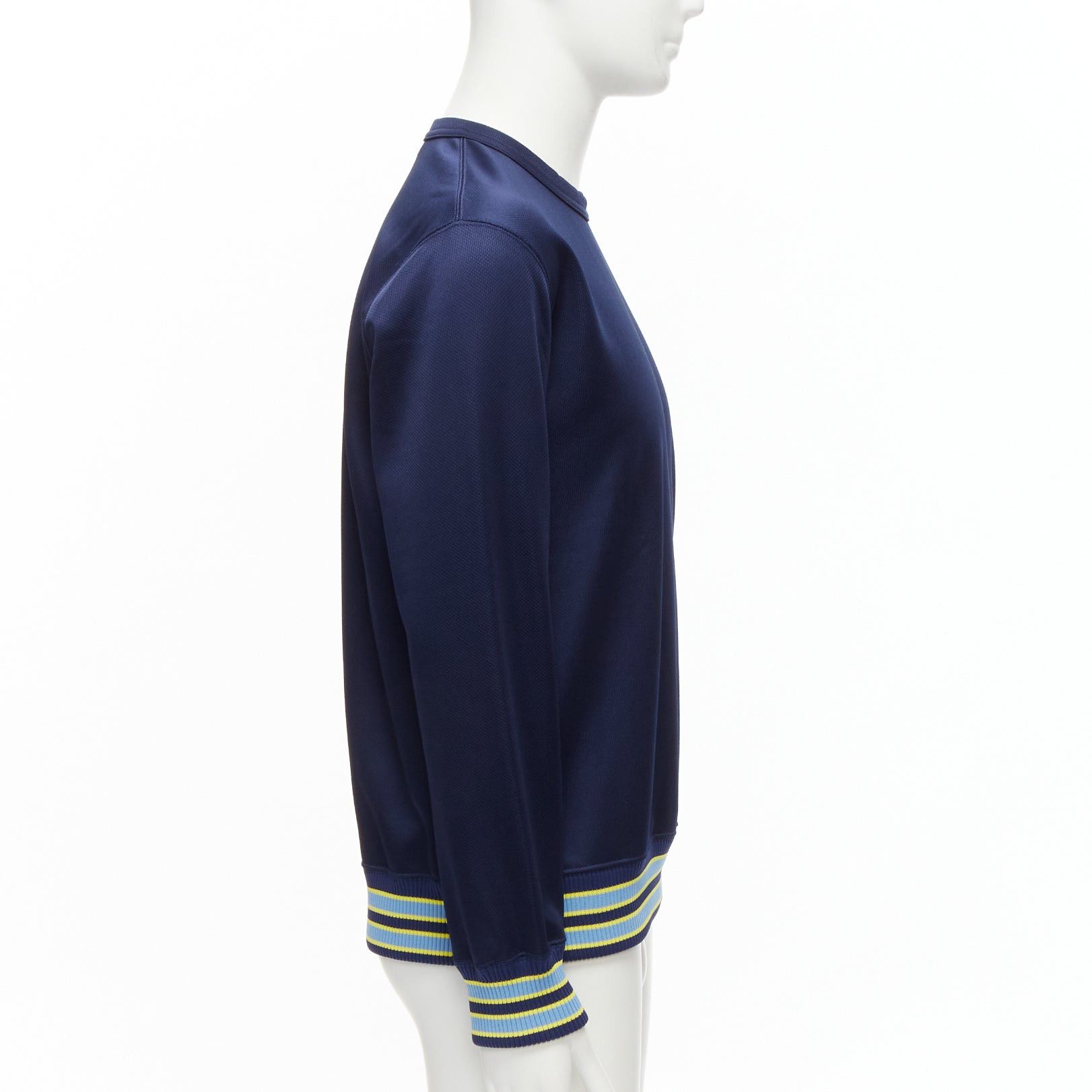 Comme des Garcons COMME DES GARCONS Homme Deux 2018 yellow rib navy football jersey sweatshirt M Size US M / EU 48-50 / 2 - 4 Thumbnail