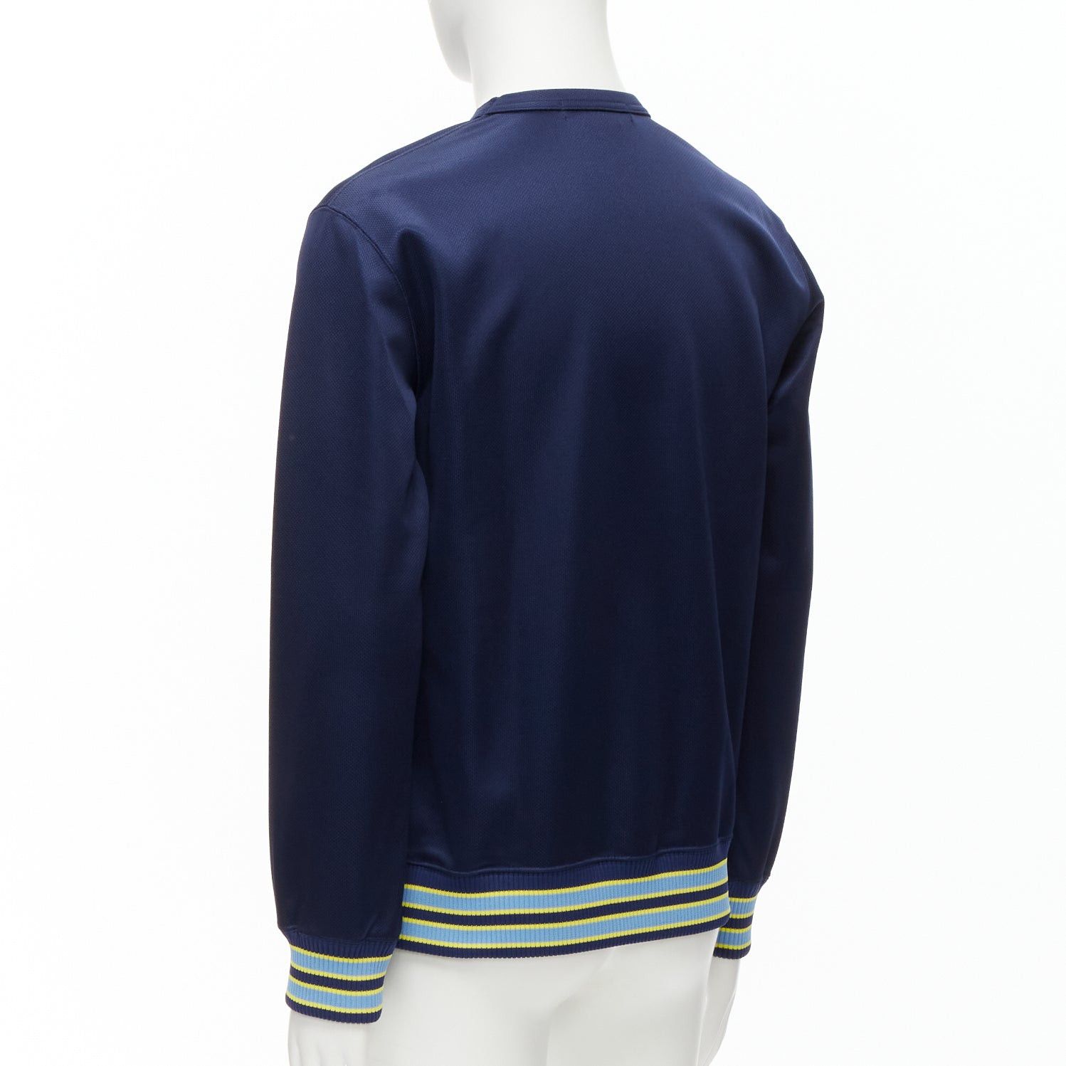 Comme des Garcons COMME DES GARCONS Homme Deux 2018 yellow rib navy football jersey sweatshirt M Size US M / EU 48-50 / 2 - 6 Thumbnail