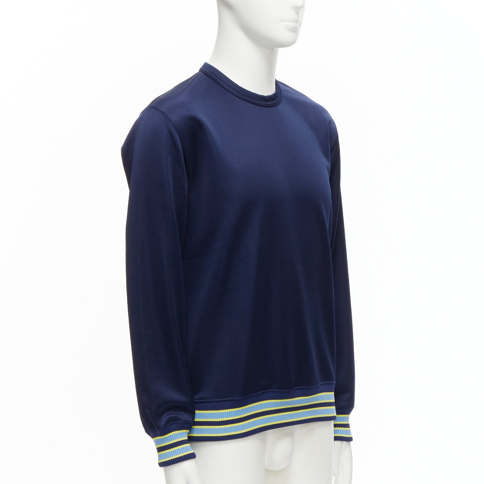 Comme des Garcons COMME DES GARCONS Homme Deux 2018 yellow rib navy football jersey sweatshirt M Size US M / EU 48-50 / 2 - 3 Thumbnail