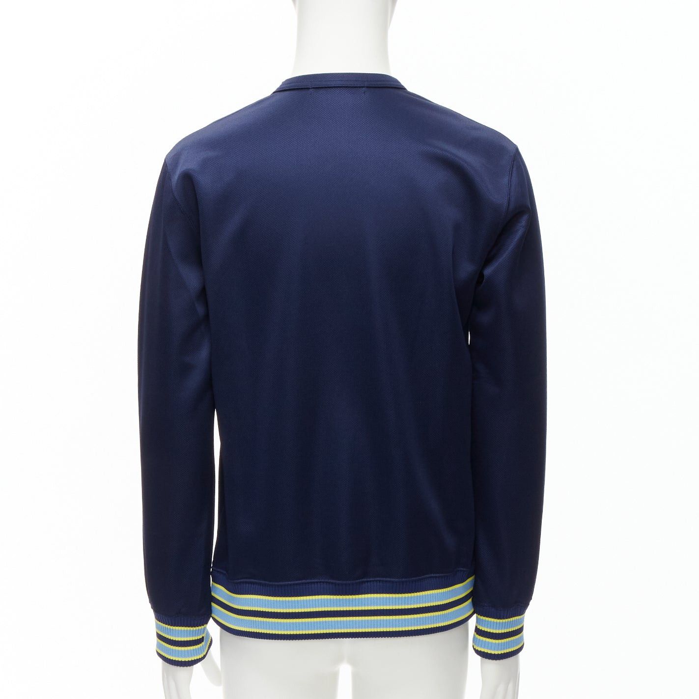 Comme des Garcons COMME DES GARCONS Homme Deux 2018 yellow rib navy football jersey sweatshirt M Size US M / EU 48-50 / 2 - 5 Thumbnail