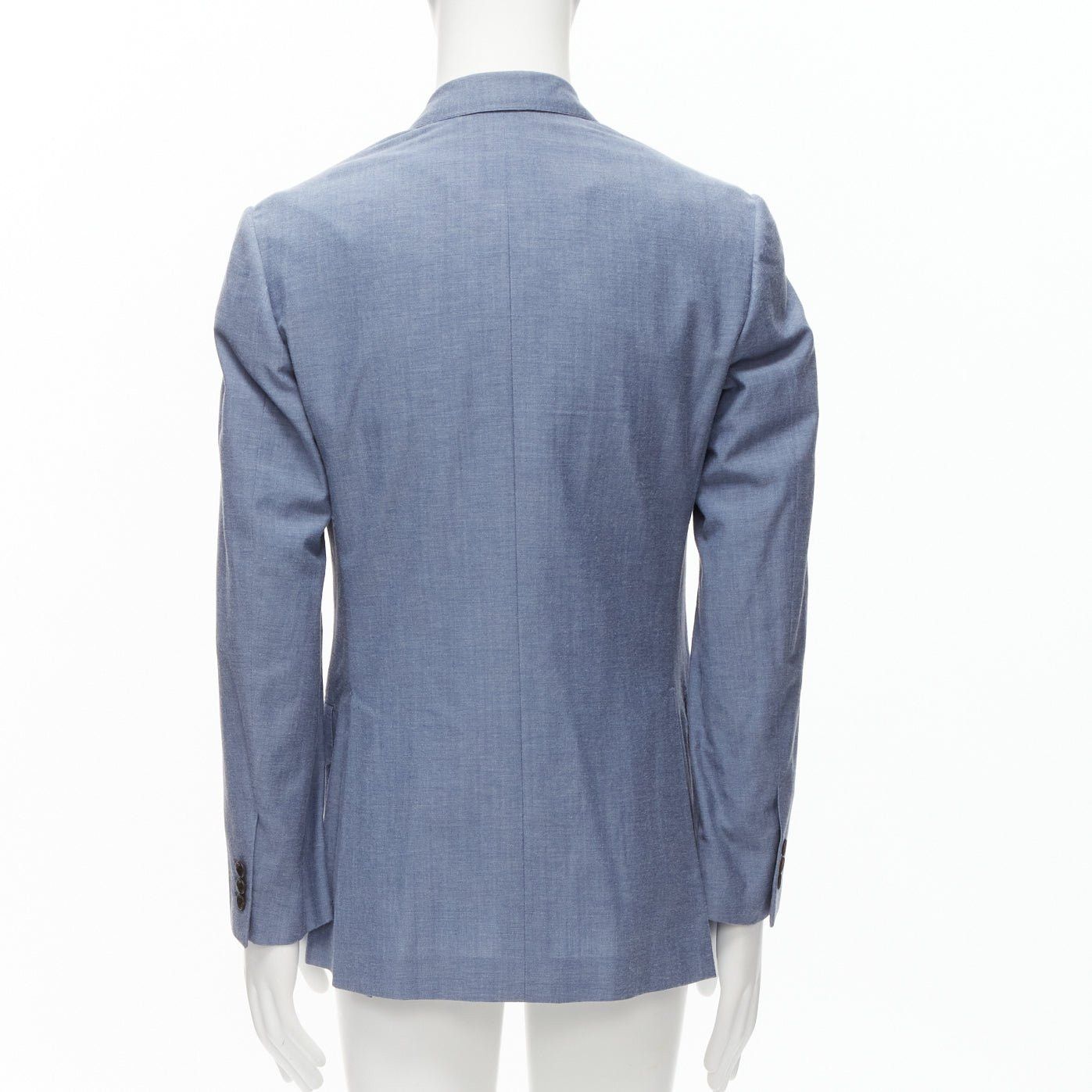 Other KINGSMAN blue wool cotton double breasted blazer jacket IT50 L Size 50R - 5 Thumbnail