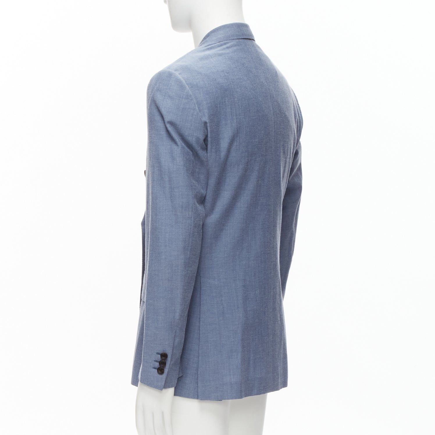 Other KINGSMAN blue wool cotton double breasted blazer jacket IT50 L Size 50R - 6 Thumbnail