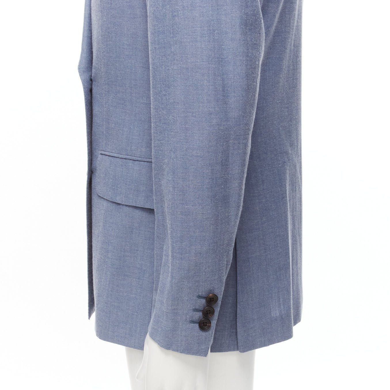 Other KINGSMAN blue wool cotton double breasted blazer jacket IT50 L Size 50R - 7 Thumbnail