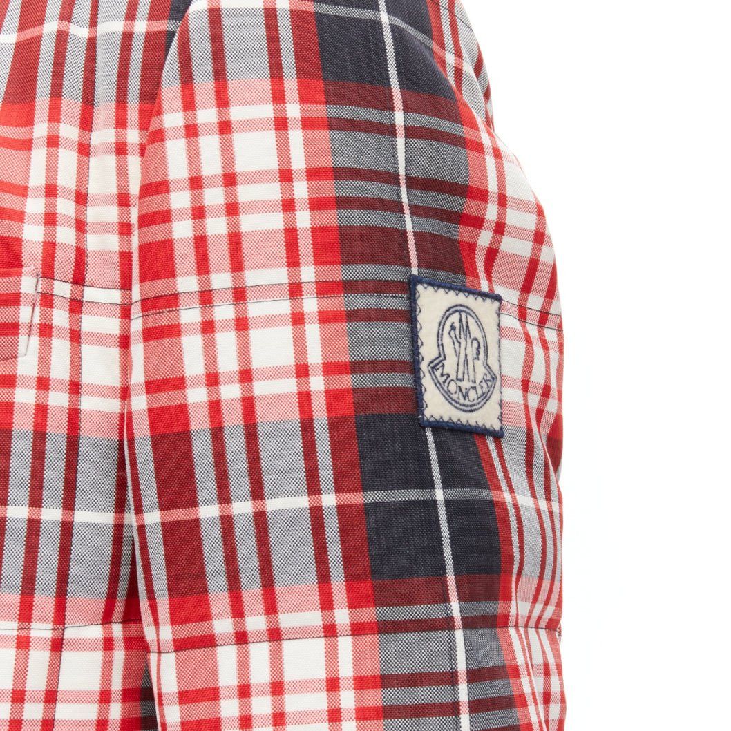 Moncler MONCLER GAMME BLEU Giacca red black check down puffer blazer Sz 3 L Size US L / EU 52-54 / 3 - 2 Thumbnail