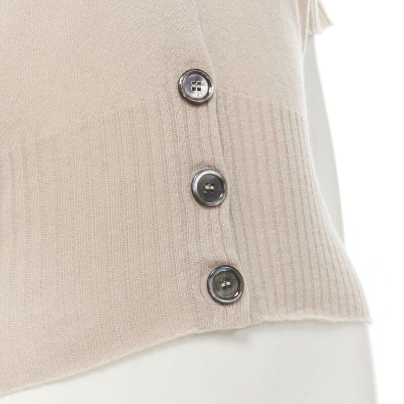 Louis Vuitton LOUIS VUITTON Vintage beige cashmere blend pink lurex layered cardigan L Size L / US 10 / IT 46 - 9 Thumbnail