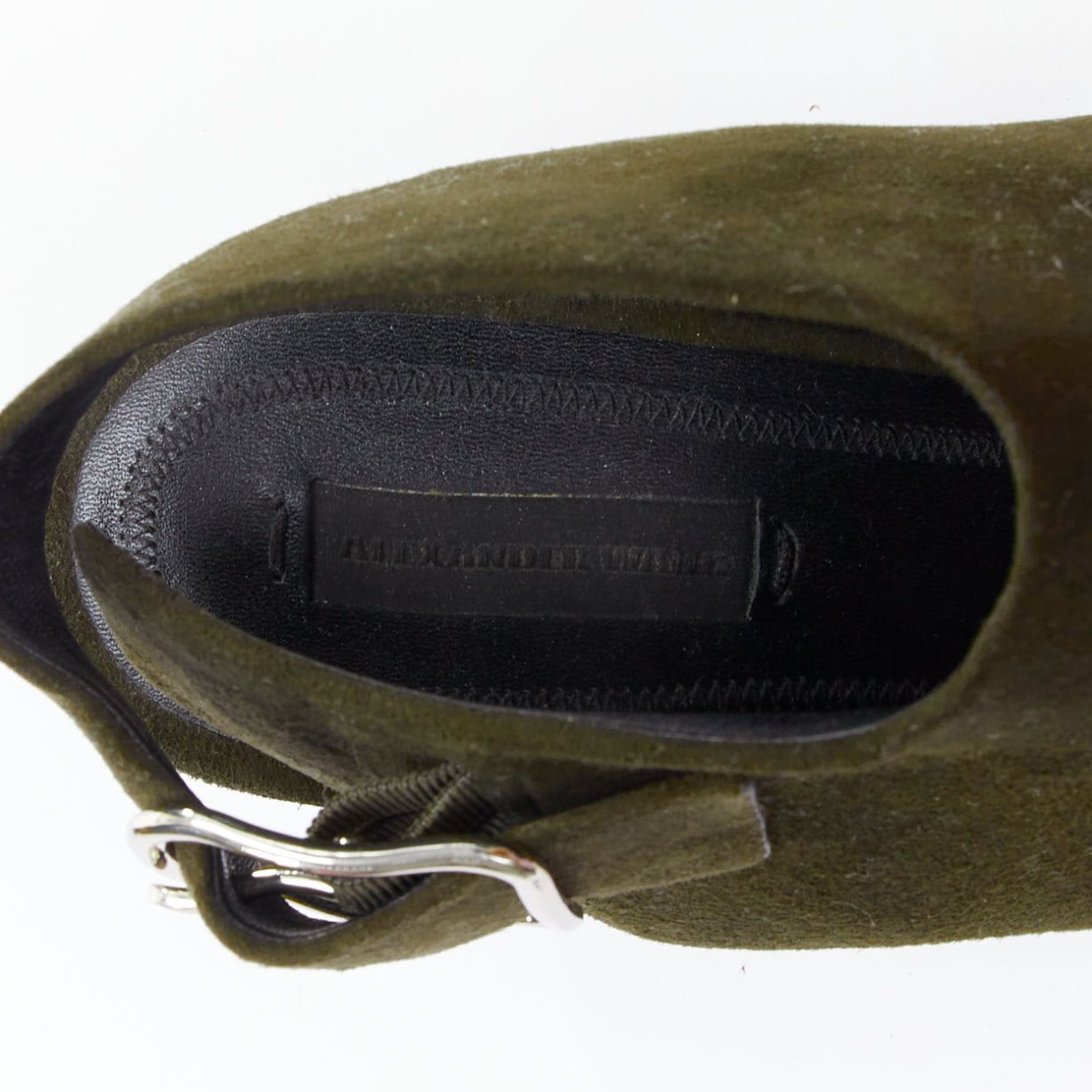 Alexander Wang ALEXANDER WANG Nadia green suede silver cut out open toe heels EU39 Size US 9 / IT 39 - 9 Thumbnail