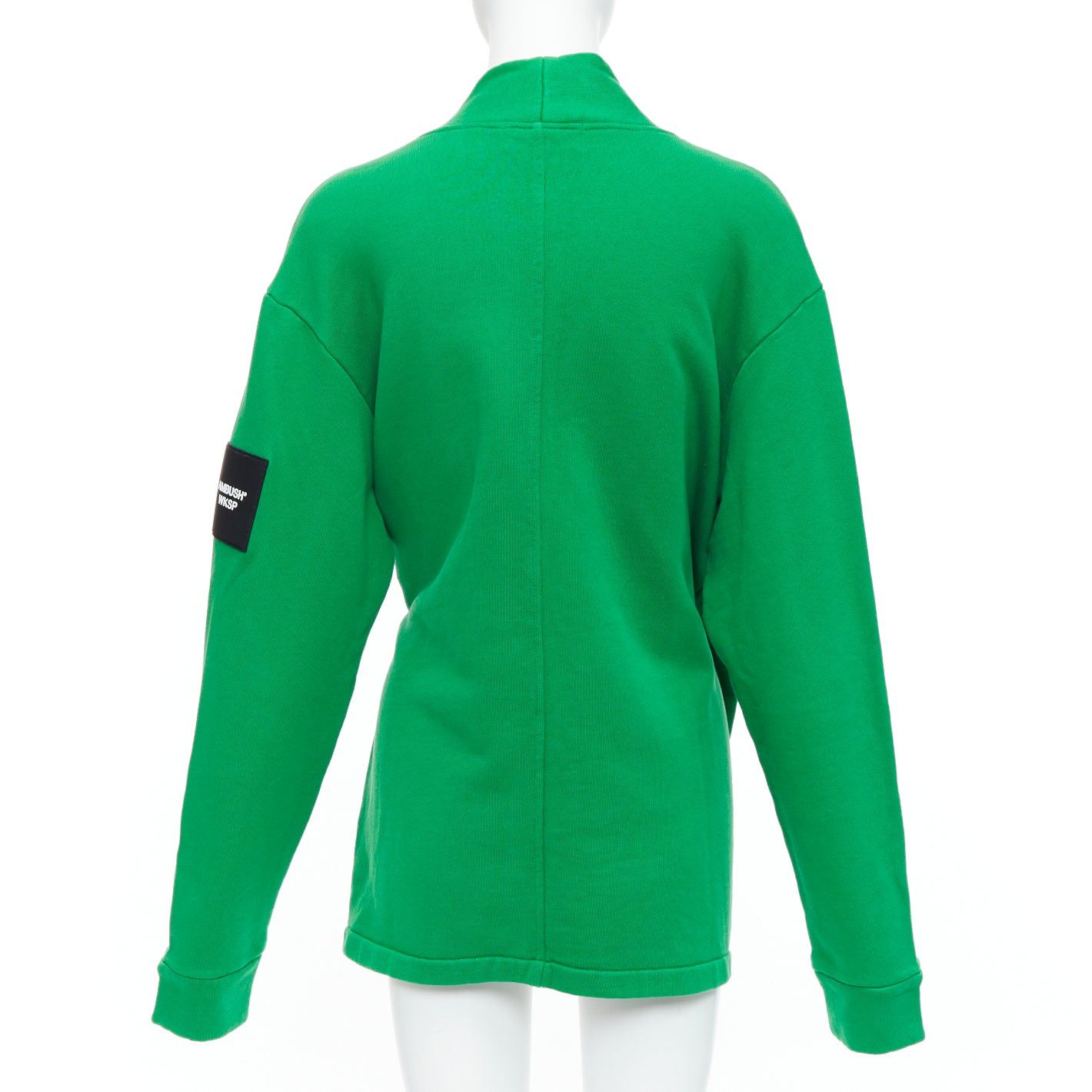 Ambush Design AMBUSH WKSP Kimono Sweatshirt green cotton black rubber logo sleeve tie jacket S Size S / US 4 / IT 40 - 5 Thumbnail