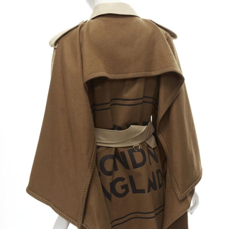 Burberry BURBERRY Tisci cashmere logo blanket beige gabardine cotton trench coat UK4 S Size XS / US 0-2 / IT 36-38 - 10 Thumbnail