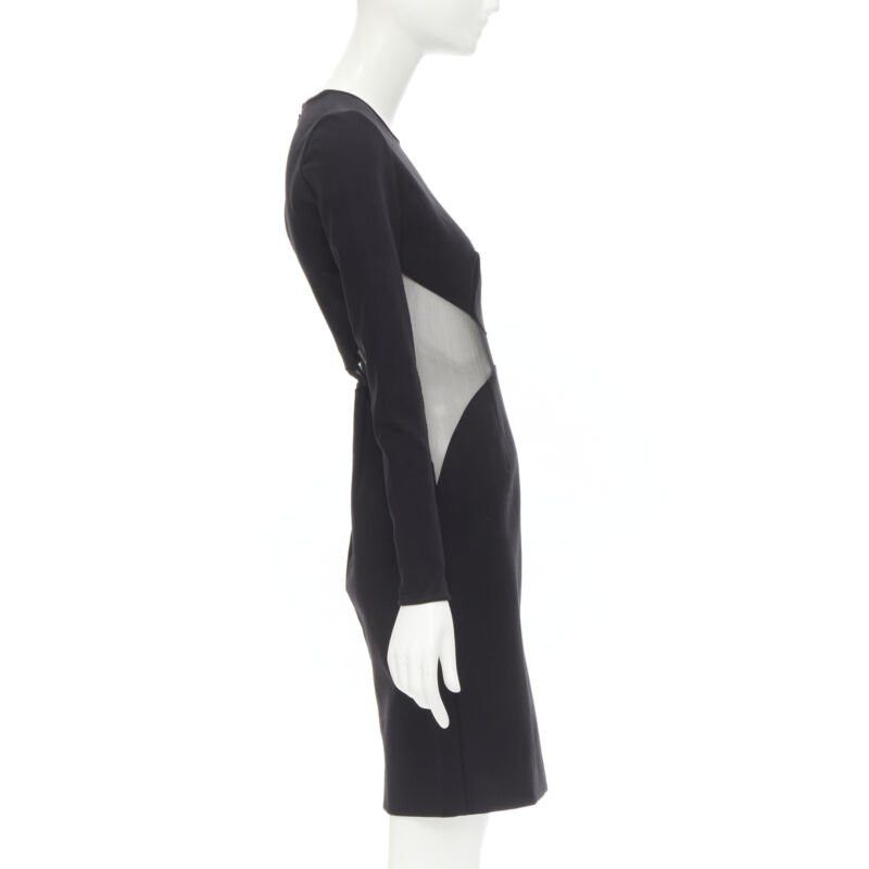 Stella McCartney STELLA MCCARTNEY 2013 Runway Iconic sheer waist illusion bodycon dress IT40 S Size S / US 4 / IT 40 - 4 Thumbnail