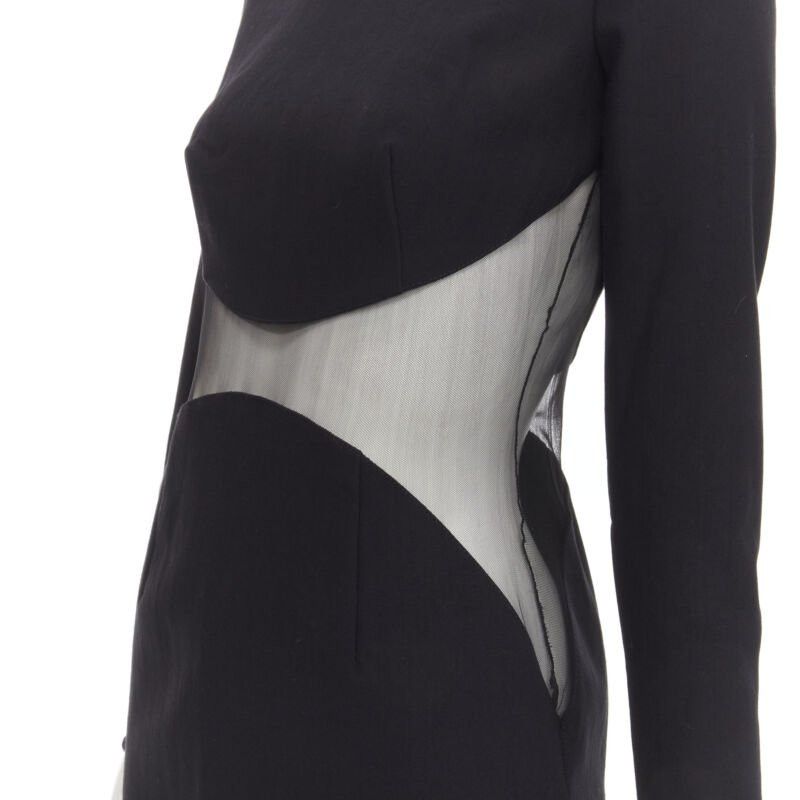 Stella McCartney STELLA MCCARTNEY 2013 Runway Iconic sheer waist illusion bodycon dress IT40 S Size S / US 4 / IT 40 - 2 Thumbnail