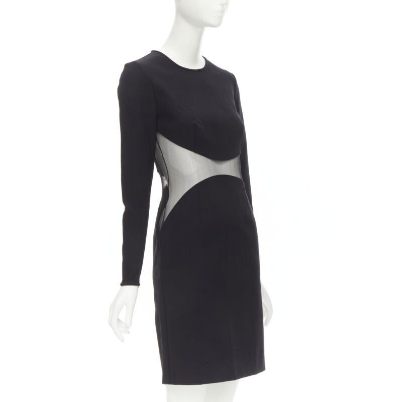 Stella McCartney STELLA MCCARTNEY 2013 Runway Iconic sheer waist illusion bodycon dress IT40 S Size S / US 4 / IT 40 - 3 Thumbnail