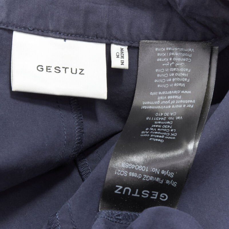 Gestuz GESTUZ FlaviaGZ Sky Captain navy blue silver stud button belted dress FR36 S Size XS / US 0-2 / IT 36-38 - 10 Thumbnail