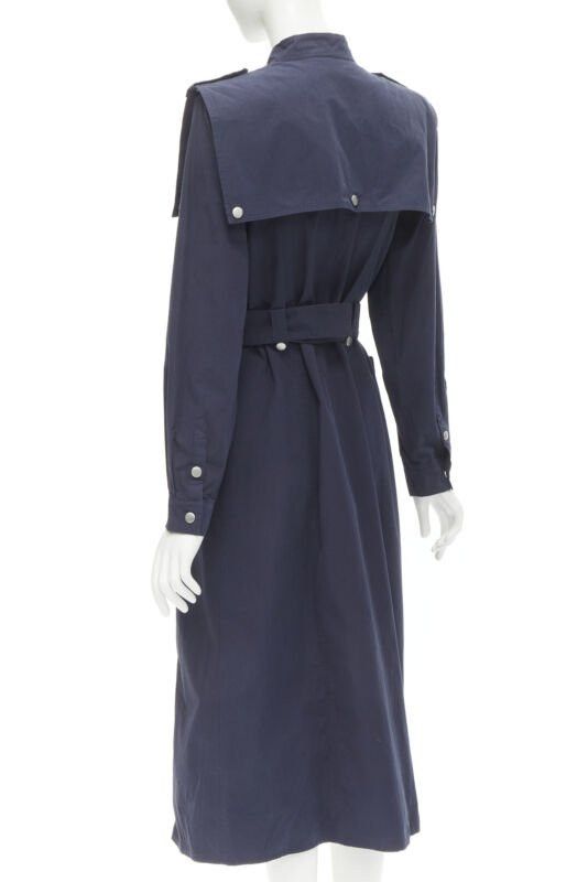 Gestuz GESTUZ FlaviaGZ Sky Captain navy blue silver stud button belted dress FR36 S Size XS / US 0-2 / IT 36-38 - 6 Thumbnail