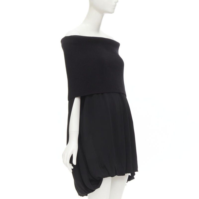 Burberry BURBERRY Riccardo Tisci Runway ribbed knit foldover cocoon bubble dress UK6 XS Size XS / US 0-2 / IT 36-38 - 3 Thumbnail